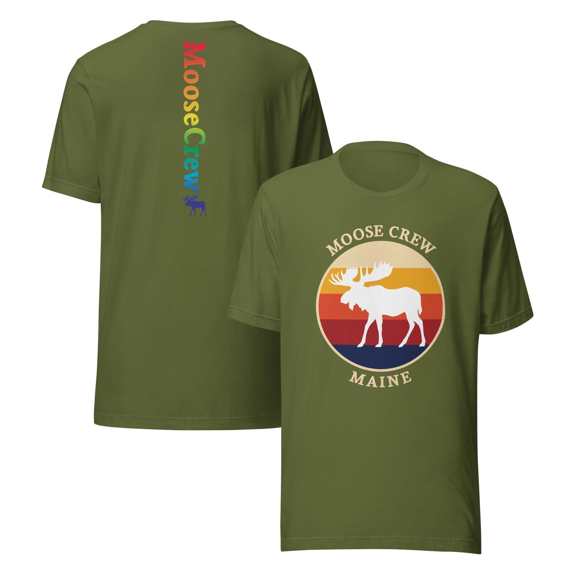Moose Crew Retro Tee with Back Print