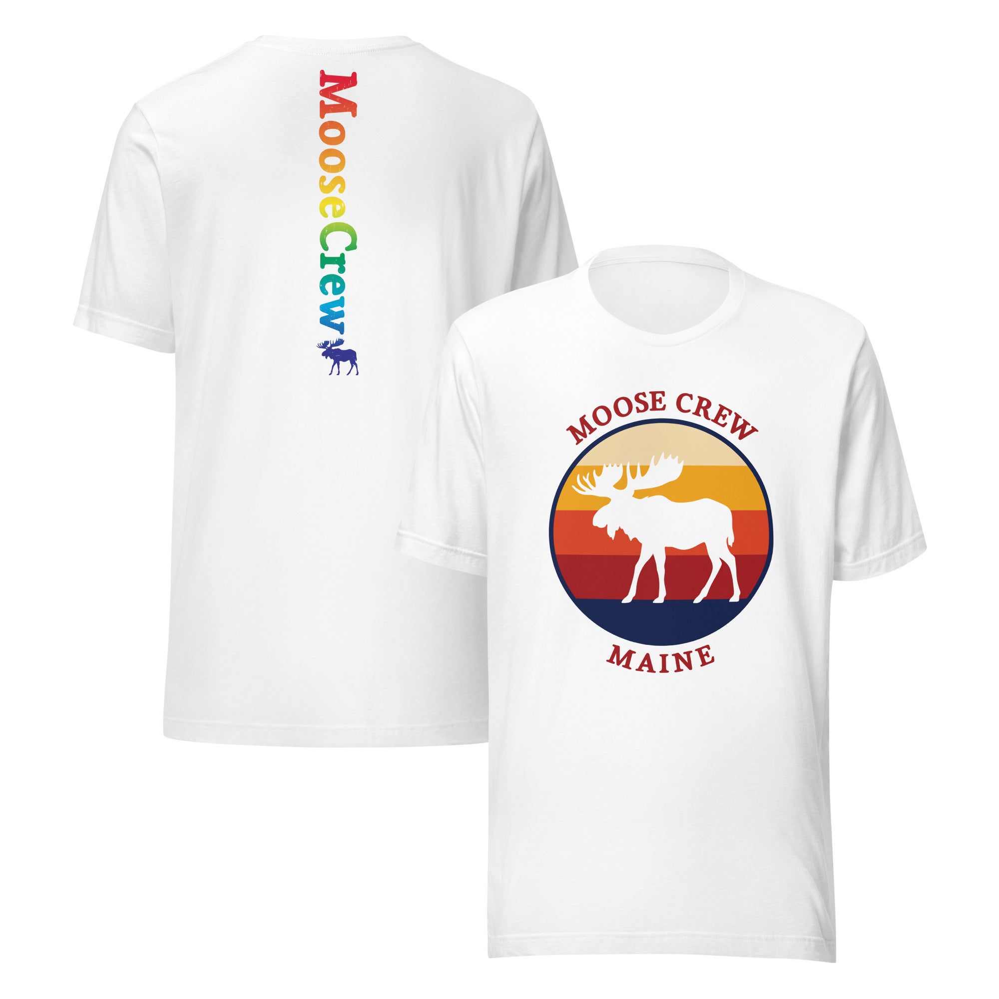 Moose Crew Retro Tee with Back Print