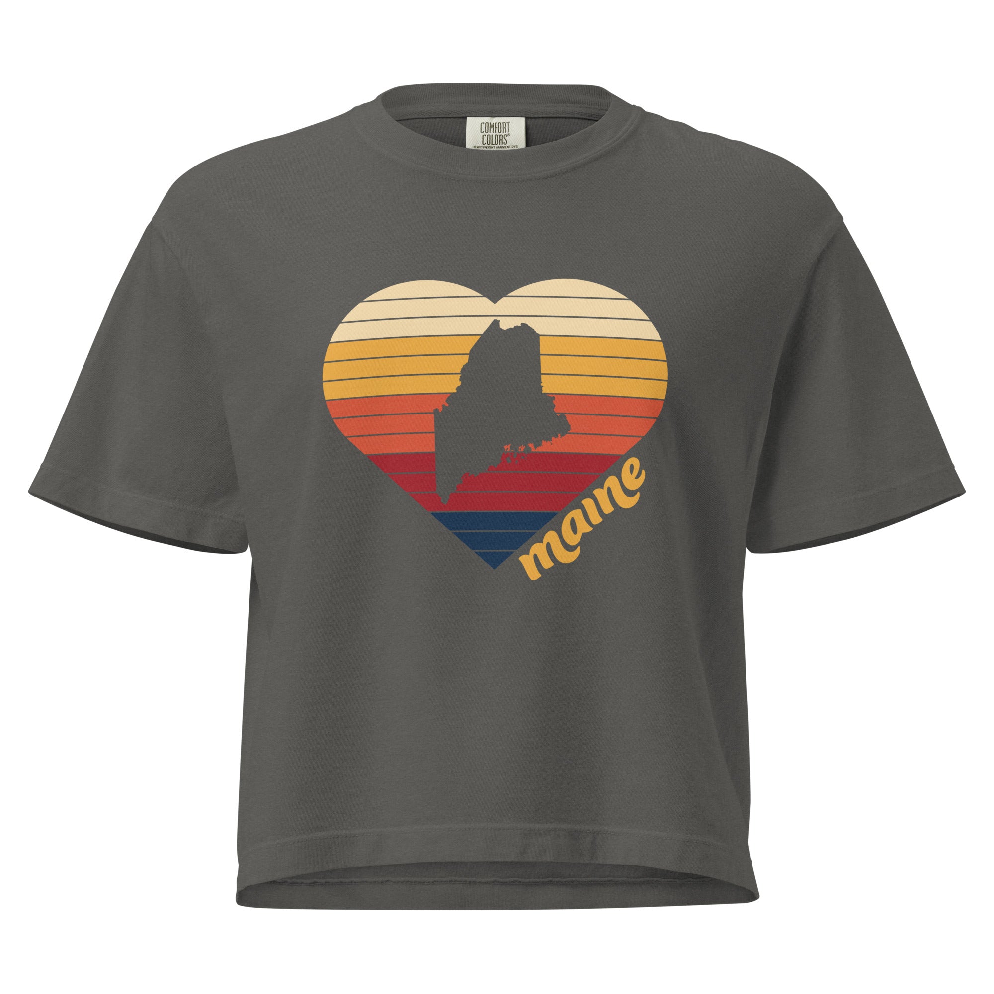 Maine Heart Boxy Women's Tee