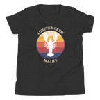 Youth Lobster Crew Tee with Retro Back Print | Kids Maine T-Shirt | New England Summer