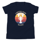 Youth Lobster Crew Tee with Retro Back Print | Kids Maine T-Shirt | New England Summer
